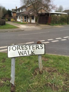 Forresters Walk Sign