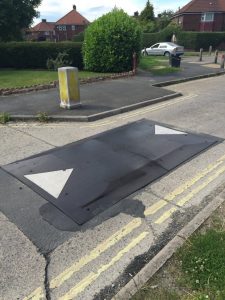 Repaired Speed hump